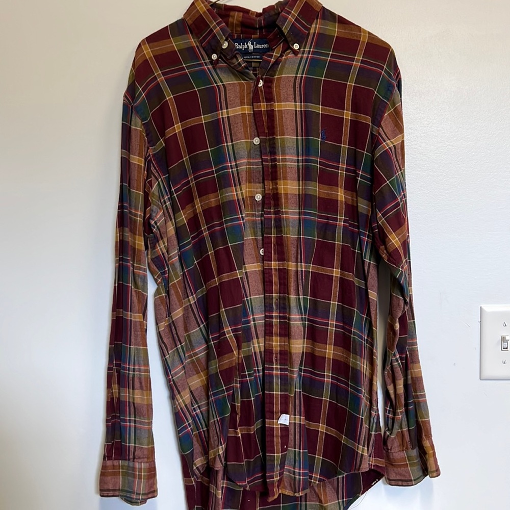 Ralph Lauren men’s plaid shirt. From the 1990s